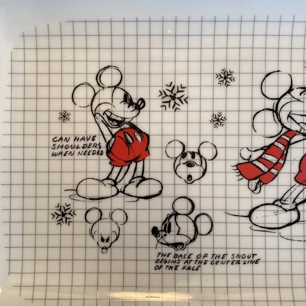 Disney Mickey Mouse Christmas Sketchbook Serving Tray